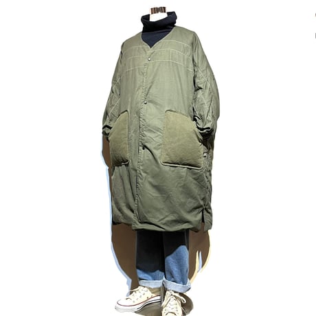 Slow Hands "recycle tent down coat"(olive)S-A unisex