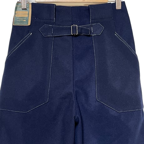 ”ASEEDONCLOUD"Handwerker melton denim HW wide trousers"(blue)unisex