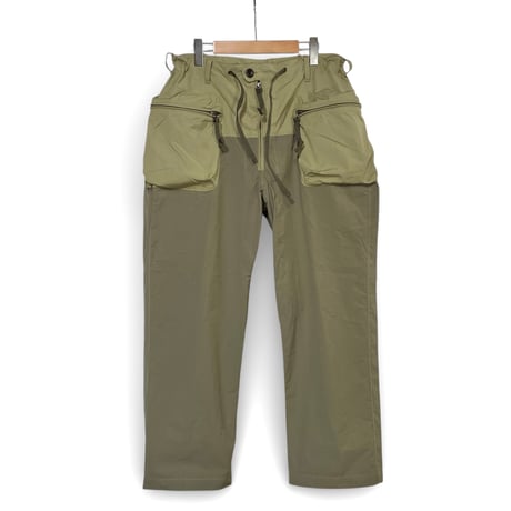 dip ltd "military type switching zip pocket army pants" (olive)unisex