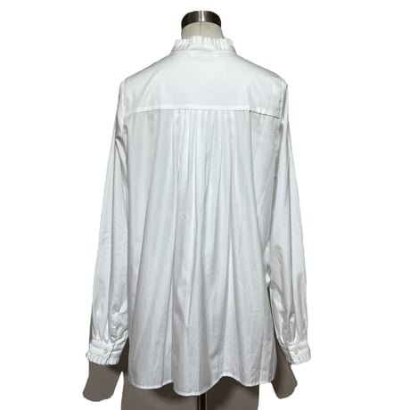 amne NEW "broad" frilled shirts (white) women's