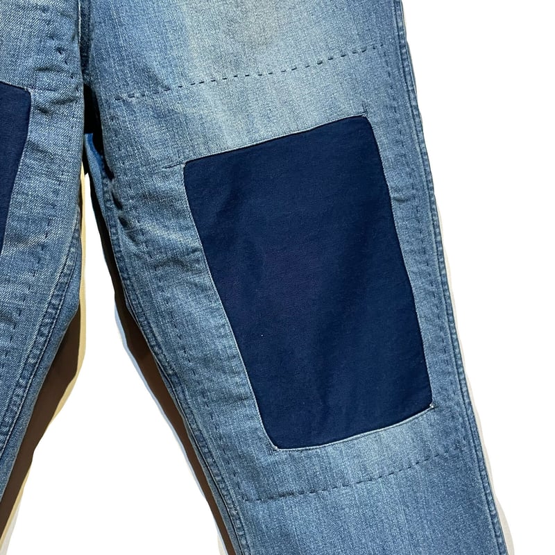 イナセ工務店 × ctc store 別注　work pants 最新作業服 ストレッチデニム カーゴパンツ タイトフィット/ BMC