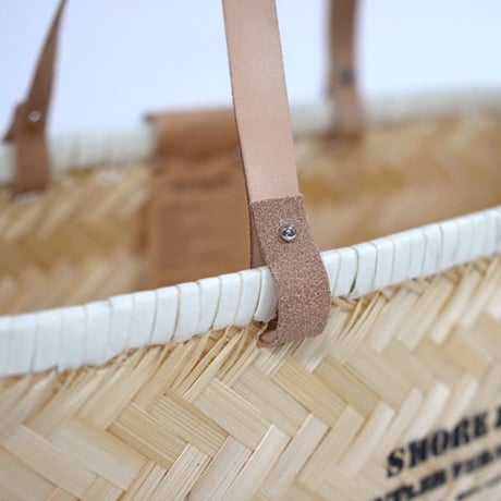 Butler Verner Sails "bamboo×leather market basket"  (S)