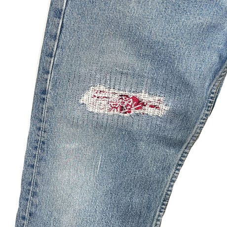 KNIFEWING "rebuild series" used US Levi's bandana crash denim(83B)unisex