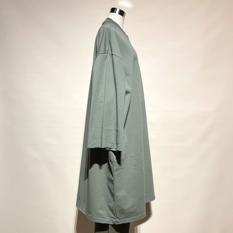 CAERULA"heavy jersey ester onepiece"(green) women's