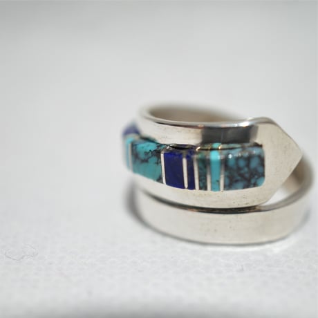 indian jewelry "PEF(navajo)"inlay ring