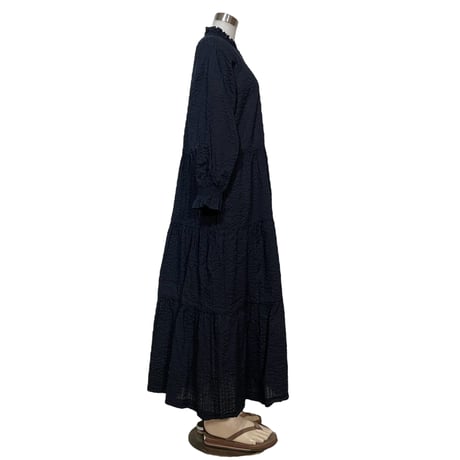 TigreBrocante"miracle wave tiered frill onepiece"(navy)women's