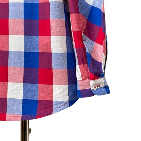 Slow Hands "trico check dolman shirts"(one)unisex