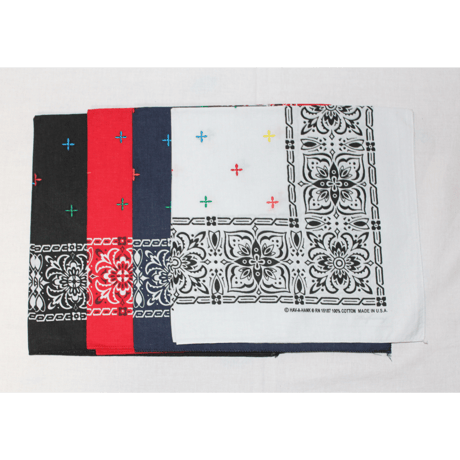 KNIFEWING "embroidery bandana"(cross color)