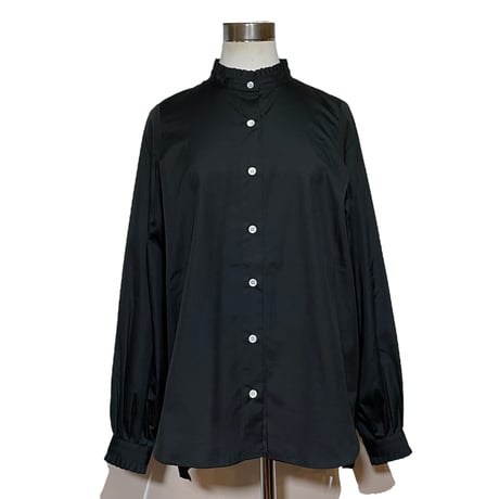 amne "broad frilled shirts" (black) women's