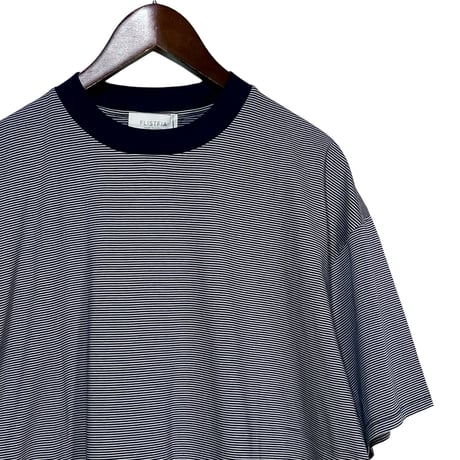 FLISTFIA"loose fit crewneck T-shirts"(navy×gary)uisex