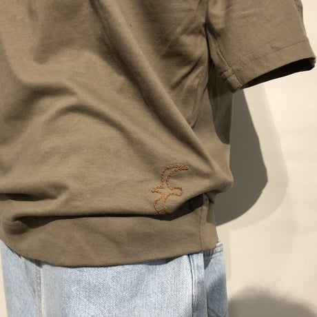 SlowHands ”cotton relax tee"(khaki) womens
