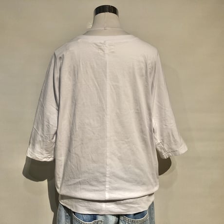 SlowHands ”cotton relax tee"(ivory) womens