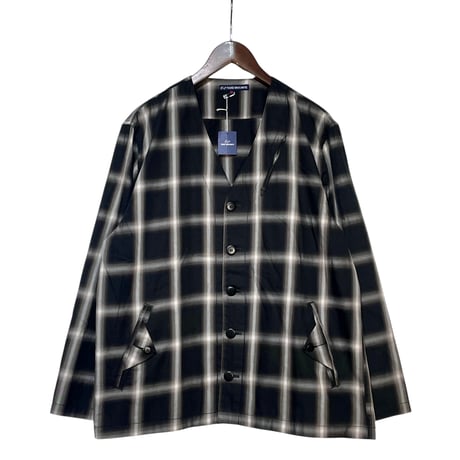 TigreBrocante"ombre check flap cardigan"(black)unisex