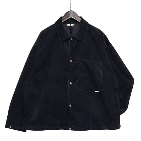 amne "14CORDUROY"coaching jacket (black) unisex