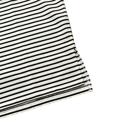 FLISTFIA"1/2 sleeve side slit T-shirts"(white×black) unisex