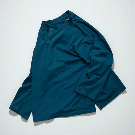 TigreBrocante"BD dry天竺 yakko open 8分袖 T"(dark green)unisex