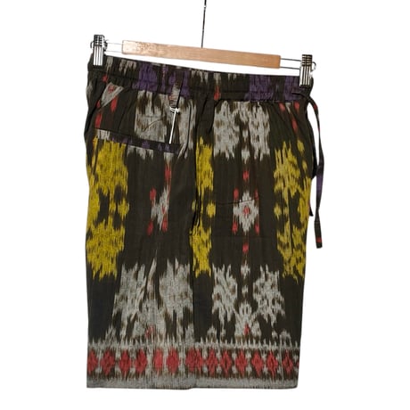 Jawndi "kasuri easy short pants" (brown)