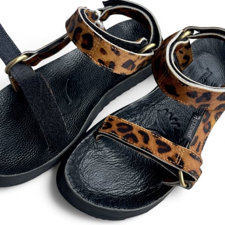 Jawandi "cow leather athletic sandals"(leopard)