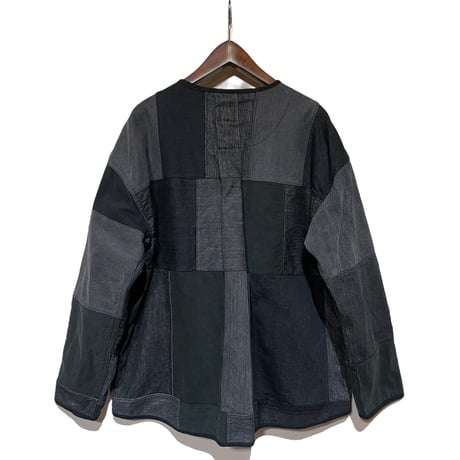 FUNSET OF ART "black patchwork liner blouson"(black)unisex-L