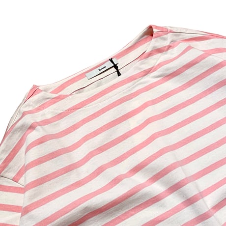 amne "BORDER"gride basque (natural×pink)unisex