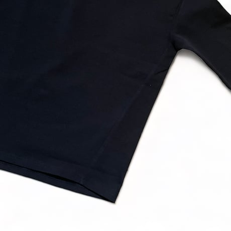 Linen ya"delave long sleeve border T-shirs"(black solid)women's