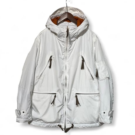 dip ltd "military type reflective nylon padding hooded jacktet" (white)unisex
