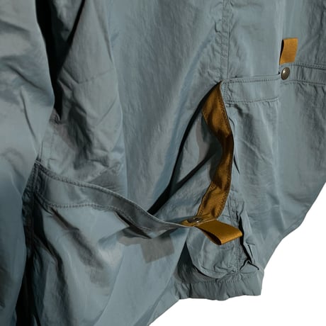 dip ltd "nylon×mesh army pocket liner jacket" (sax)unisex