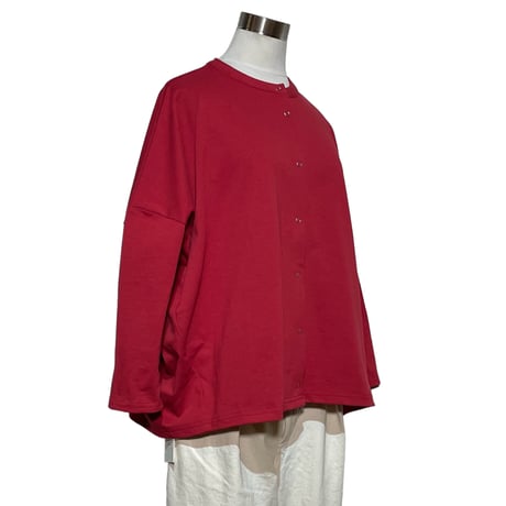 Linen ya"delave cardigan"(red)women's