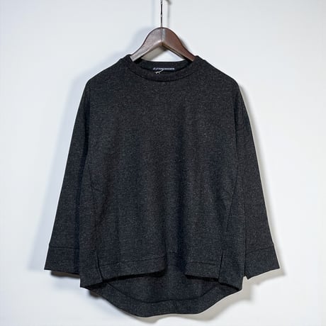 TigreBrocante"wool knit 天竺 solid switch stand long sleeve T"(women's)