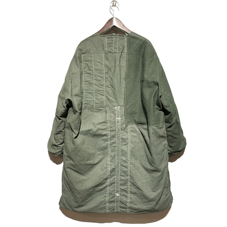 Slow Hands "recycle tent down coat"(olive)S-A unisex