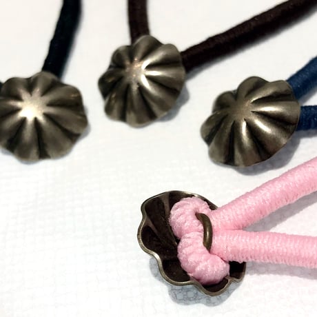 original "brass concho" hair elastic
