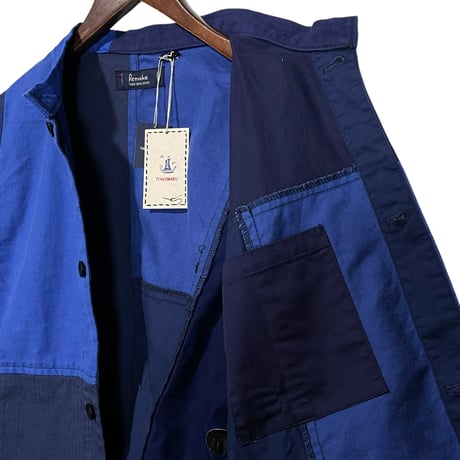 TigreBrocante "euro work mix stand coverall"(navy mix)unisex size(M)