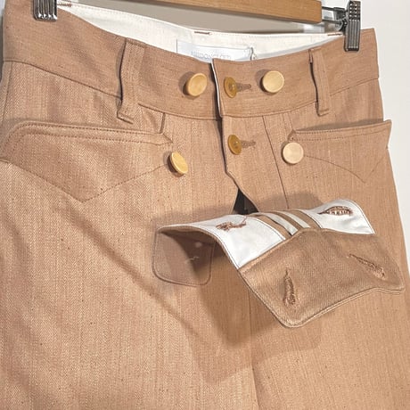 ASEEDONCLOUD"marchant hae trousers" (brown) women's