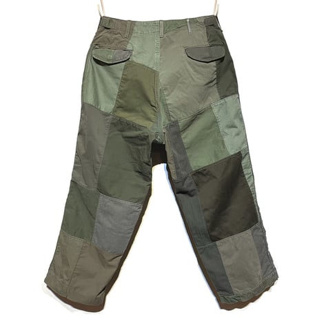 FUNSET OF ART “military patchwork field コロマ pants"(olive)unisex-M