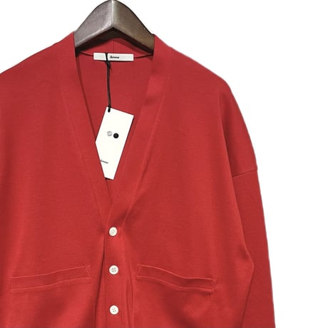 amne "giza round cardigan" (red) unisex