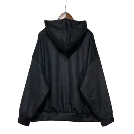 CAERULA PER LIGHTS"double face hoodie"(black)unisex