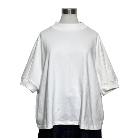 Linen ya"空紡糸度詰め T-shirts"(white)women's