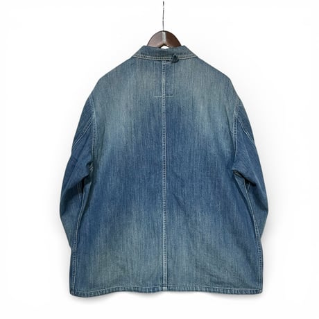 H.UNIT "9oz soft denim coveralls used wash" (indigo) unisex