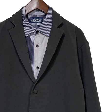 FLISTFIA"loose fit jacket cardigan"(charcoal)unisex