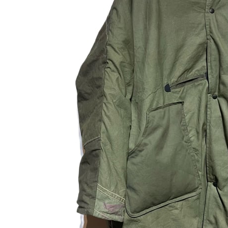 Slow Hands "recycle tent down coat for ARCHIVE"(olive)M-A(unisex)