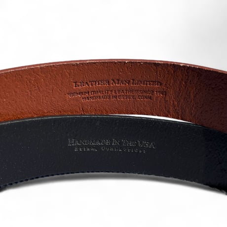 LEATHERMAN LTD USA"leather o-ring belt w/brass buckle"(unisex)