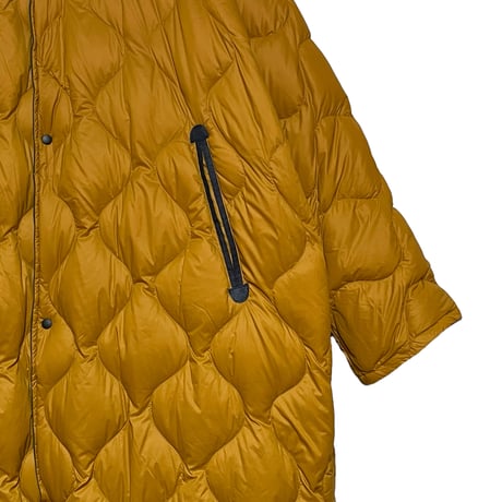 Slow Hands "recycle tent down coat for archive exclusive"(olive×mustard)S-A(unisex)