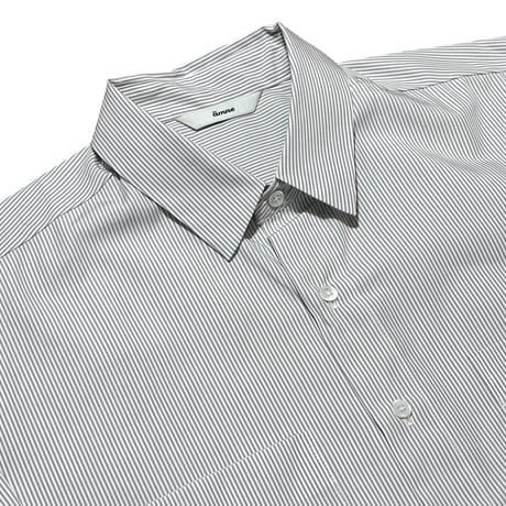 amne "PIMA STRIPE" covered shirts (gray)unisex