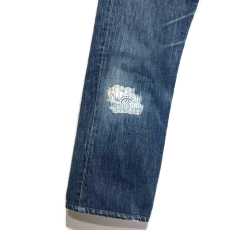 KNIFEWING "rebuild series" used US Levi's bandana crash denim(80D)unisex