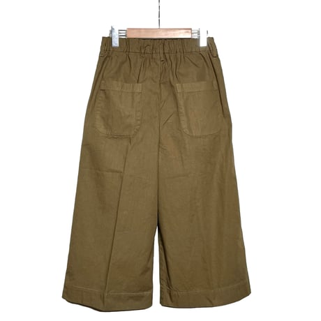 TigreBrocante"zinbabwe wide 8分丈 pants“(beige)women's