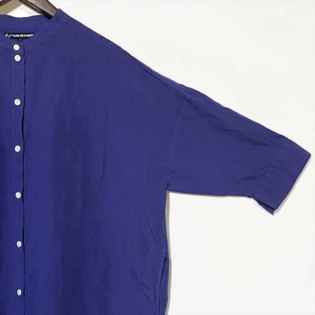 TigreBrocante"cotton×linen buck tuck long onepiece"(purple blue)women's
