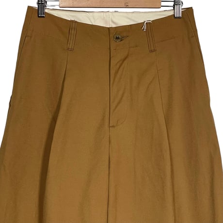 ASEEDONCLOUD"Handwerker cotton duck HW wide trousers"(camel)unisex