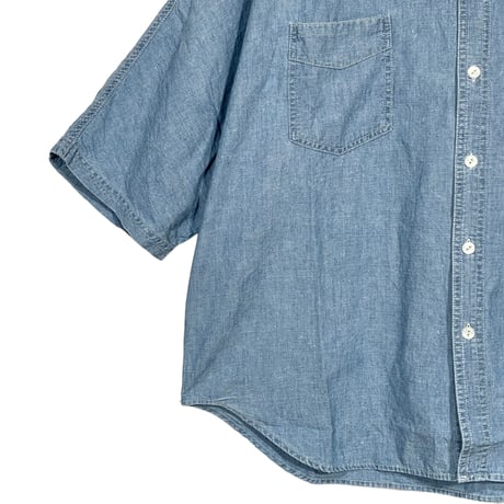 H.UNIT "5oz chambray indigo dolman sleeve shirts"(indigo) unisex
