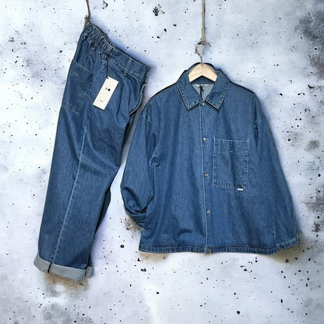 amne "11DENIM coaching jacket" (indigo) unisex