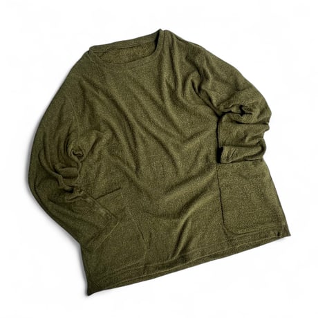 HOLIDAY TRUNKS"homebody3 Pile Long sleeve tee Ver2.0(olive)unisex
